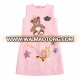 Princess 2016 Brand Winter Girls Kids Bear Embroidery Children Dress