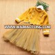 2018 Girls Lace Dress Long Sleeves Knitting Warm Princess Tutu Dress Winter Girls Clothes Birthday Party Dresses For Kids